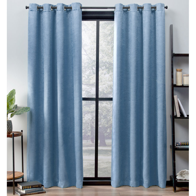 Curtain Pair, Slate Blue