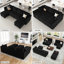 Canapé de salon modulaire en U en velours de 7 pièces de 112 po Allison-101644920