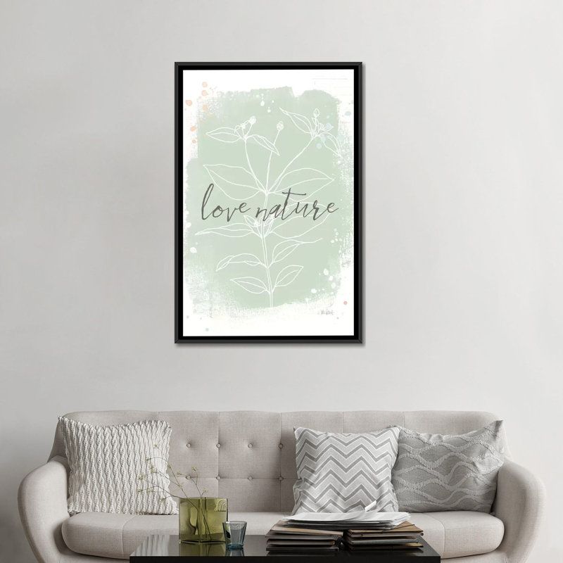 «Organic Lines IV» sur toile, Toile avec cadre noir, Pas de tapis, H 48 po x l 32 po x P 1,5 po