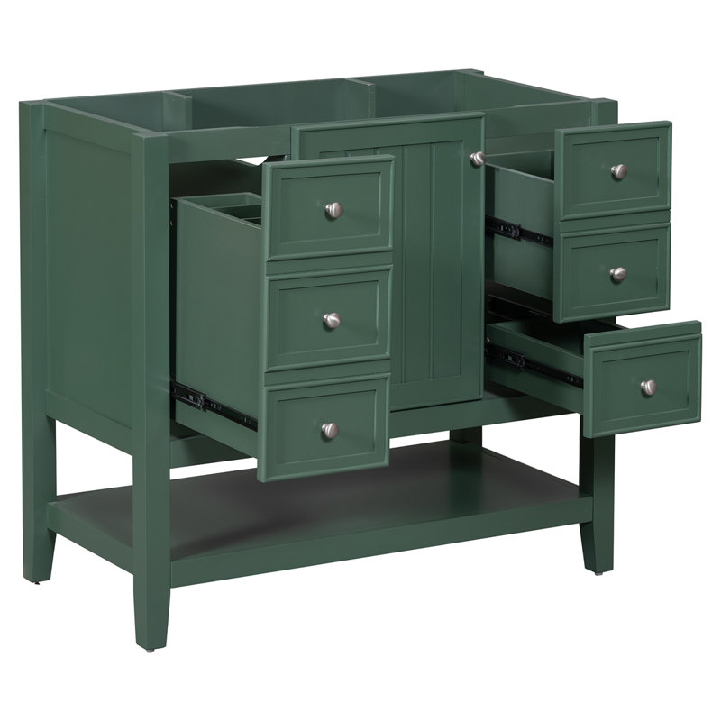 Meuble-lavabo de salle de bain sans base de meuble-lavabo seulement, Vert