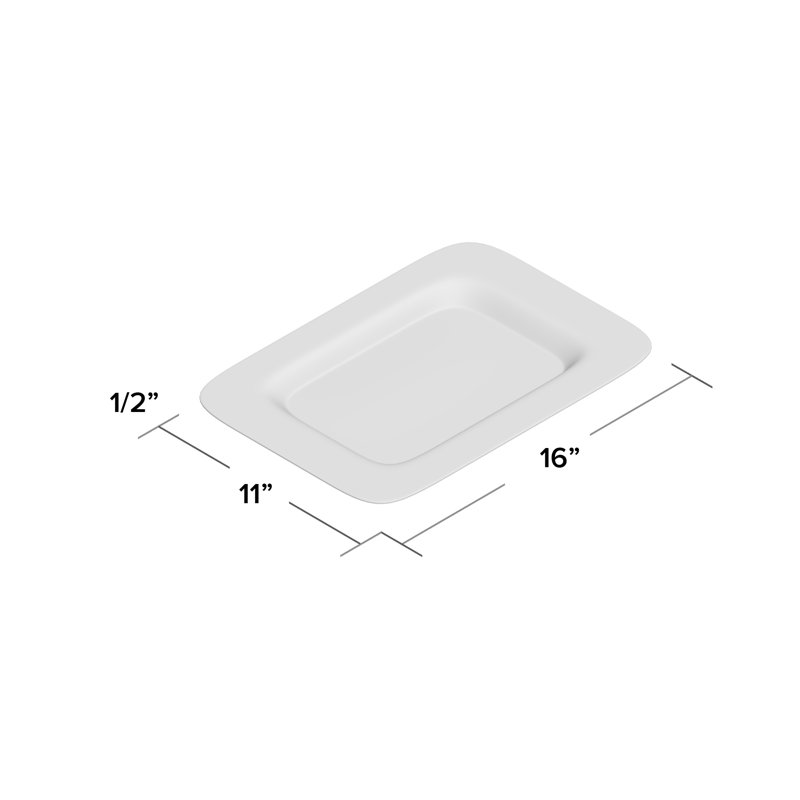 Copper Thessaly Rectangle Platter, 0.5" H x 16" W x 11" D