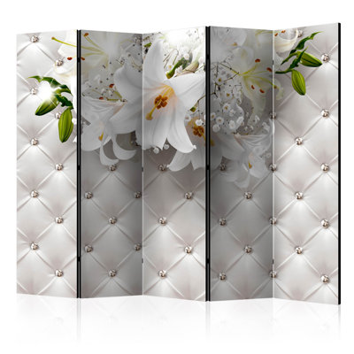 225cm W x 172cm H 5 - Panel  One Sided Room Divider Folding Room Divider