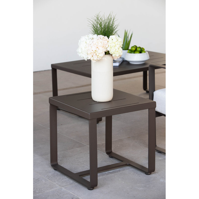 Horizon 20" Sq. Side Table, Graphite