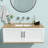 19.5"X14" White Ceramic Rectangular Undermount Bathroom Sink With Overflow