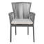 Chaise de patio empilable avec coussin Mahaffey