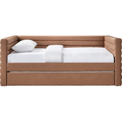 Beverly Upholstered Daybed with Trundle Bed