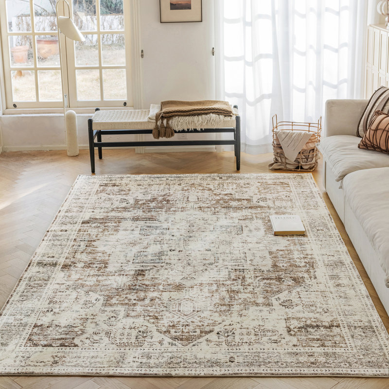 Nosay Floral Indoor Rug, Rectangle 5' x 7'
