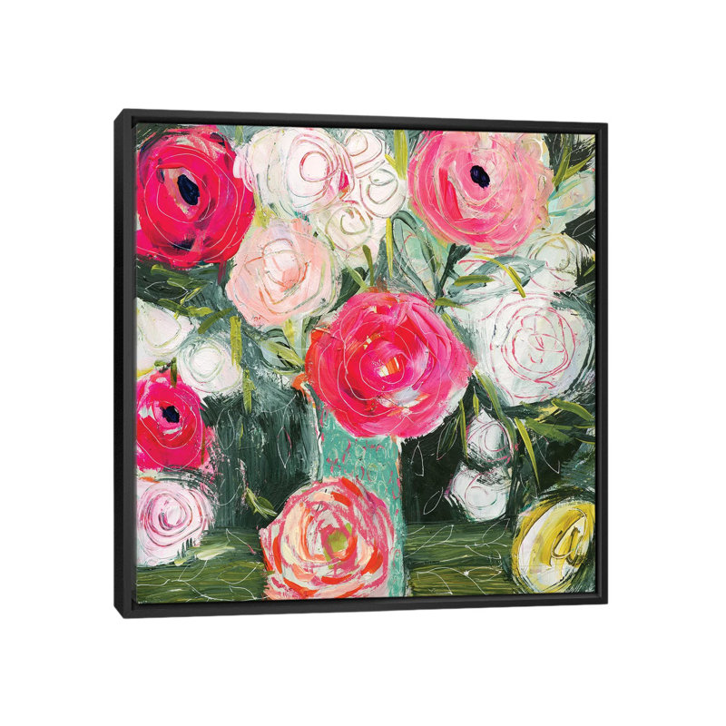 « nous sommes one », reproduction d’impression sur toile, H 26 po x l 26 po x P 1,5 po, Toile avec cadre noir, Pas de tapis