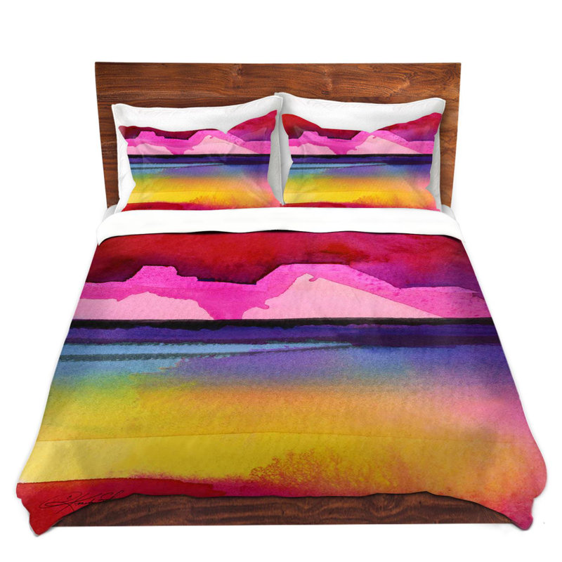 Ensemble de housse de couette rêves de désert vi, 1 housse simple + 1 taie standard