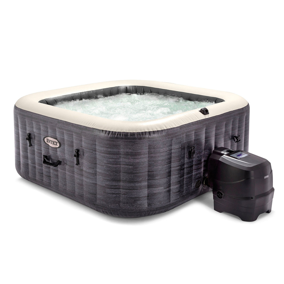 Intex 120 Volt 4 Person 140 - Jet Plastic Round Inflatable Hot Tub Intex