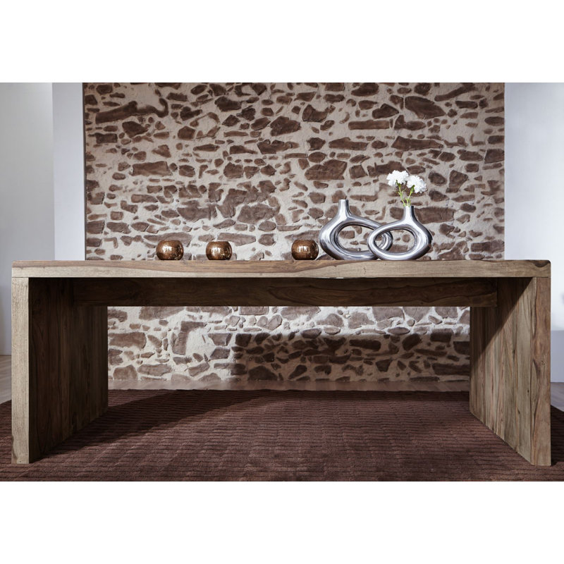 Nature Solid Wood Solid Wood Writing Desk, 78cm H x 200cm W x 90cm D