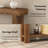 Danard 63'' Solid Fir Wood Console Table with Storage Shelf – Farmhouse Rustic Entryway Table, Warm Brown, Embossed Texture, Heavy-Duty Legs, Quick Assembly
