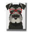 «Miniature Schnauzer Porter des lunettes Hipster» par Furbaby Affiliates, art mural sur toile-339268661