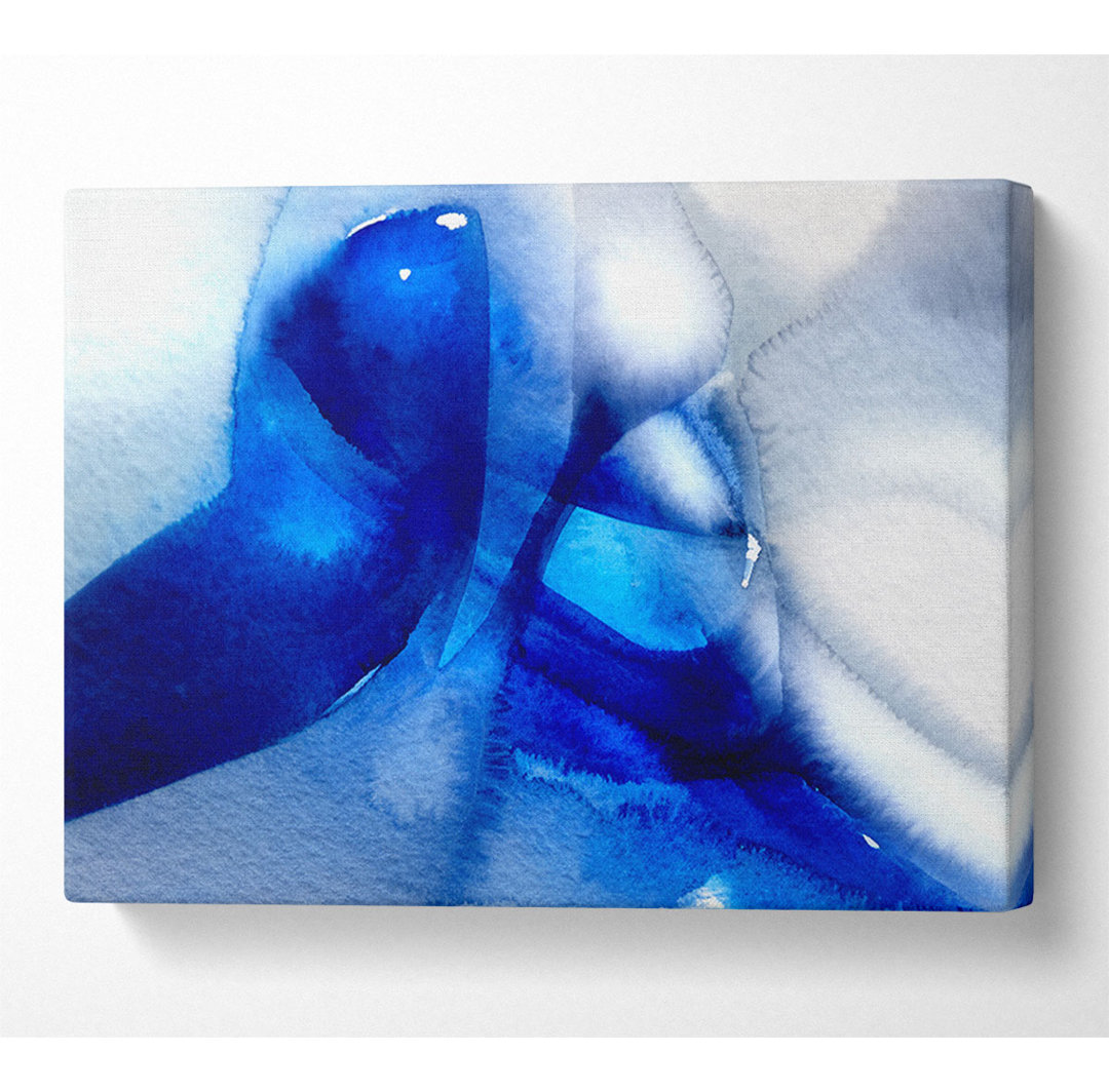 Liquid Blue Energy - Kunstdrucke auf Leinwand - Wrapped Canvas