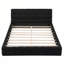 Grand lit plateforme tapissier, noir-649386559