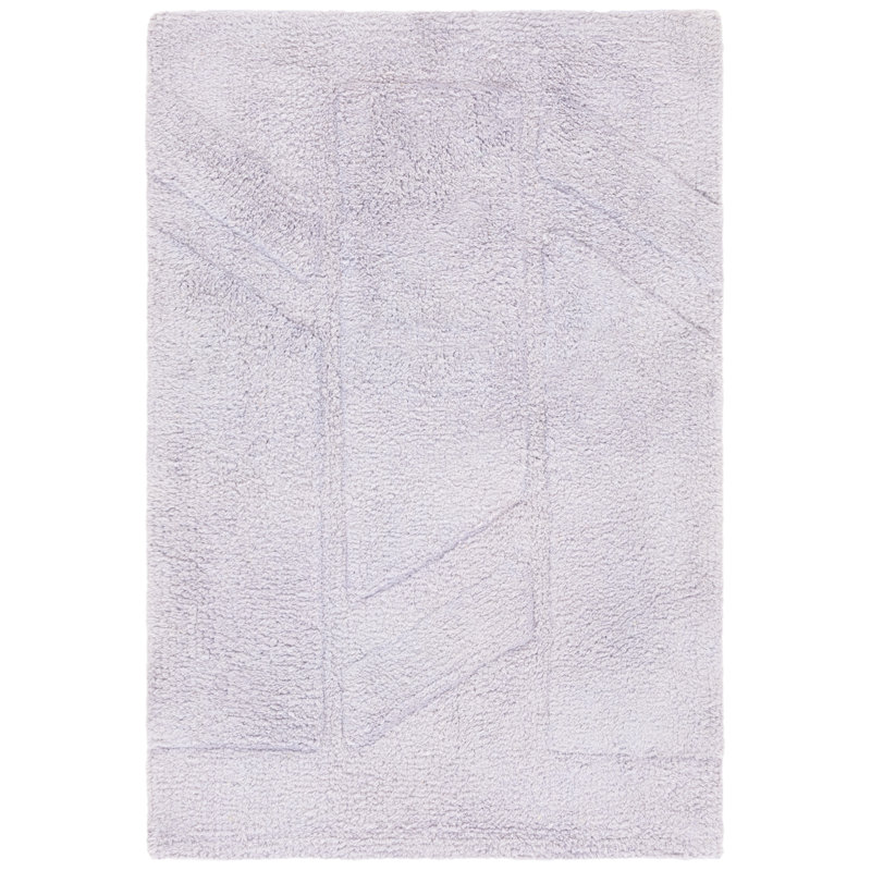 Easy Care 223 Hand Tufted Recycled Cotton Machine Washable Geometric Indoor Use Only Rug, Rectangle 4' x 6'