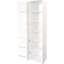 Blanc, multifonctionnel, garde-manger, portes, tablettes, côté, grand garde-manger, autoportant, personnalisable