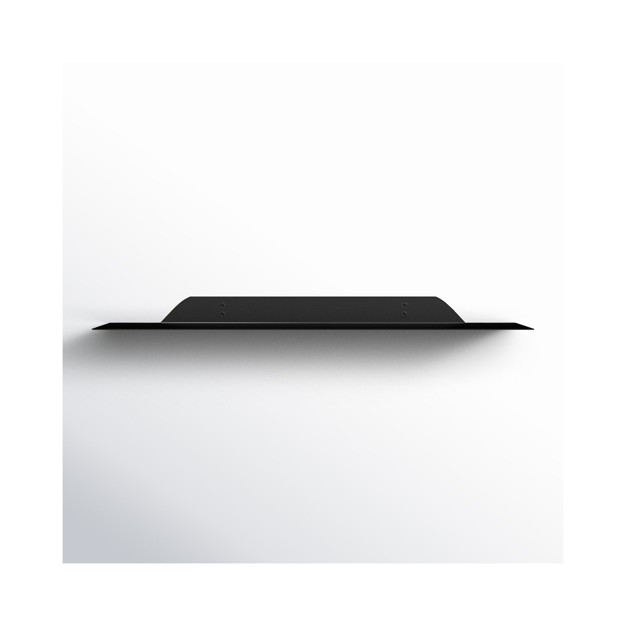 Maja Metal Floating Shelf, Black, 1.75" H x 24" W x 6" D