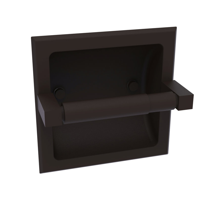 Porte-papier hygiénique encastré haranu, Bronze huilé