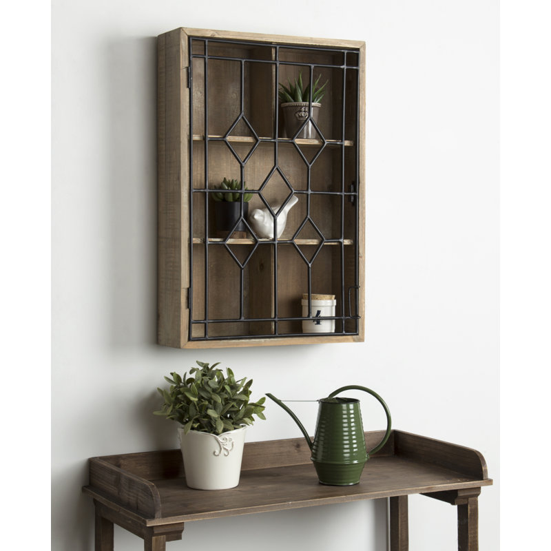 Atlai 5 Piece Cube Shelf, Rustic Brown