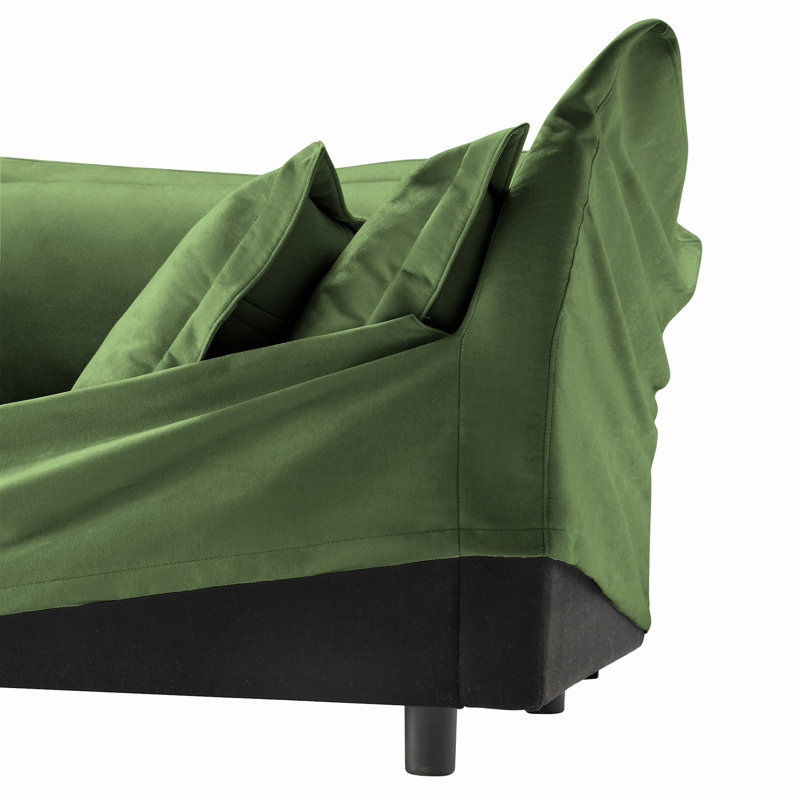 Canapés modernes avec housse pour canapé de salon, canapé, canapé en chenille simple avec coussin rembourré et housse amovible, canapé confortable pour petit espace, appartement