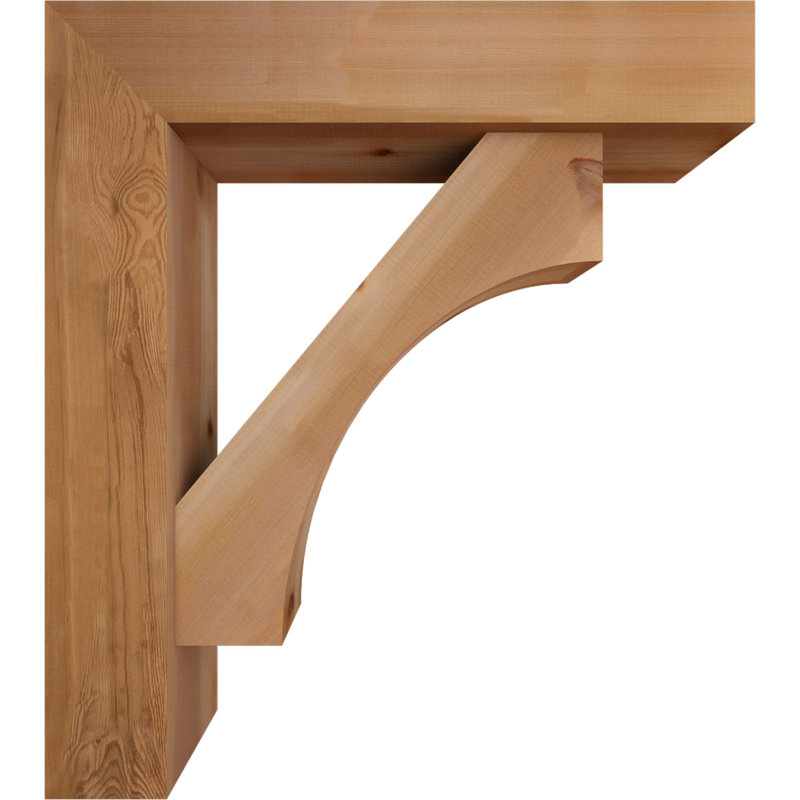 Support Westlake Block avec support décalé, 36 x 32, Cèdre rouge occidental de l 7 1/2 po (lisse)