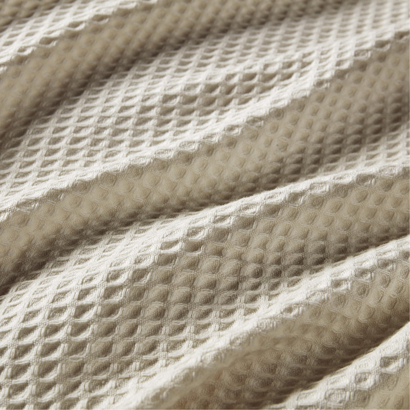 Couverture en coton, L 108 po x l 90 po, Kaki