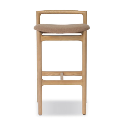 Solene Leather Stool by Birch Lane