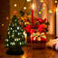 Arbre de noël en céramique pré-éclairée-906611403-906611402