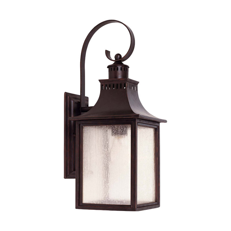 Monte Grande Light Outdoor Wall Lantern, 17.75", English Bronze