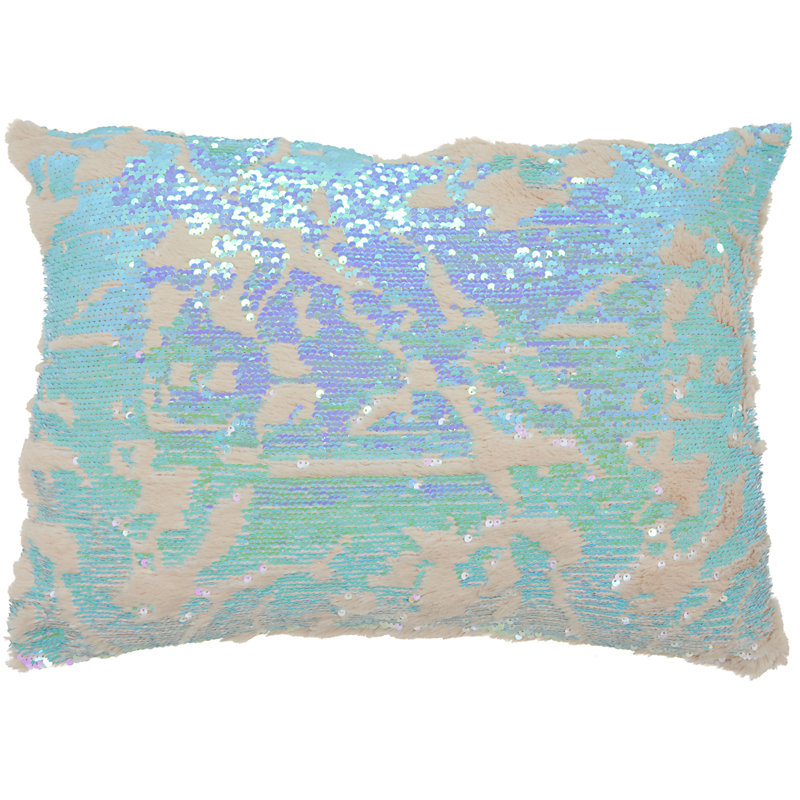 Housse de coussin rectangulaire et insert, Vert, H 14 po x l 20 po, Rectangulaire