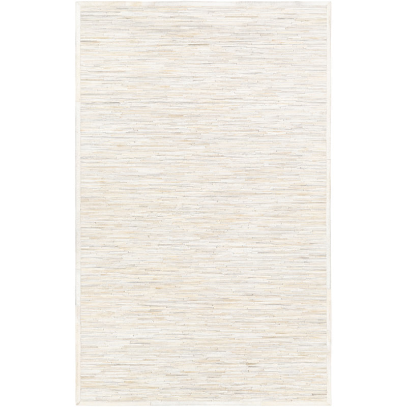 Trevon Leather Geometric Indoor Rug, Rectangle 2' x 3'