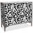 42'' Glass Top Console Table