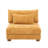 Maelina Upholstered Orange Corduroy Armless Chair with Pillow Back, Single Chair Module Part For Sectional Sofa-107627210