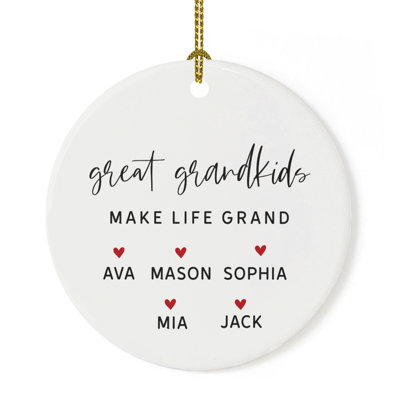 Grand souvenir de Noël personnalisé en or 20x