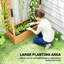 Wood Raised Garden Bed-306749598