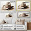 Chapeau de cowboy style minimaliste V - Cowboys, art mural de salon-1817964631-1817964633