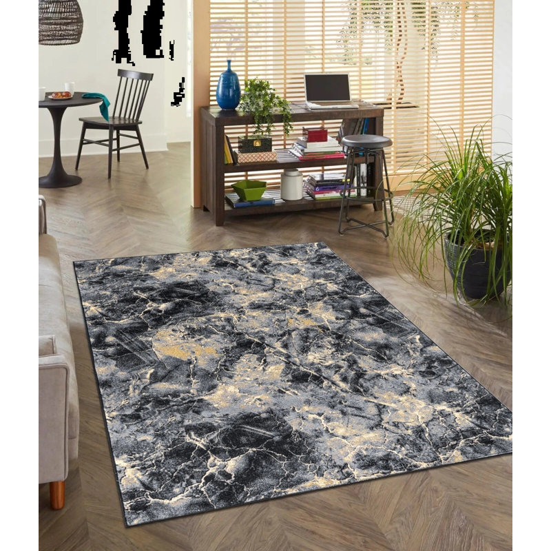 Luxury Non Slip Marble Design Large Area Rugs Living Room Bedroom Soft Carpet Hallway Abstract Pattern Floor Mats Door Mat