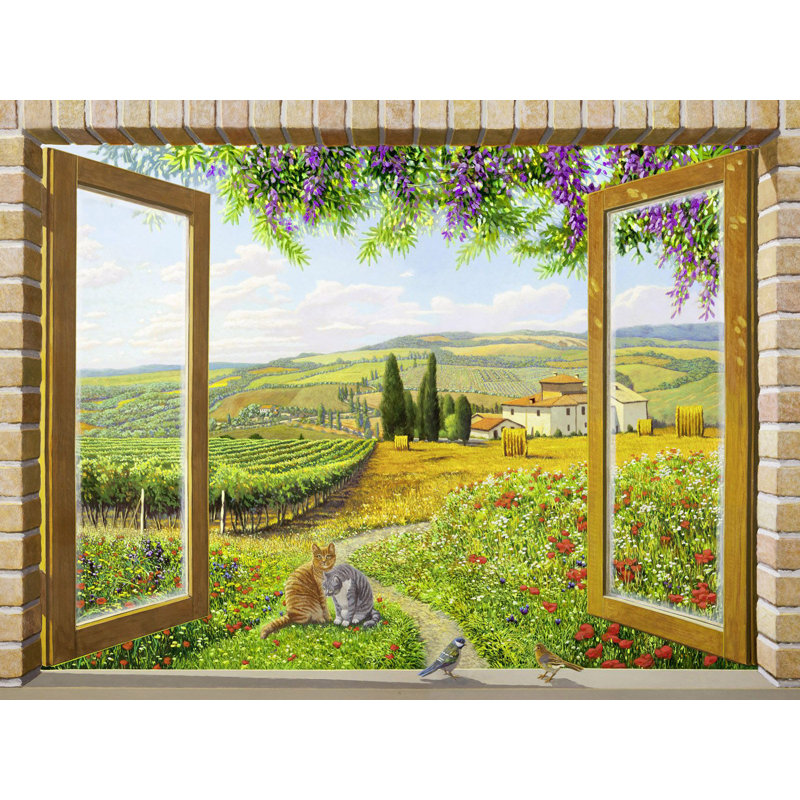 Window On The Countryside by Andrea Del Missier - Wrapped Canvas Print, 70cm H x 100cm W x 4cm D