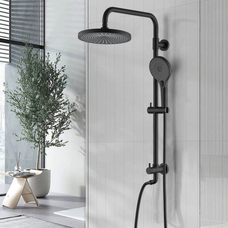 Pomme de douche à pluie avec douchette, valve non incluse