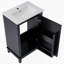 Petit meuble-lavabo moderne de 20 pouces avec lavabo en céramique - 20 * 14,5 * 33,3 pouces, rangement spacieux, 1 porte à fermeture douce-831605443