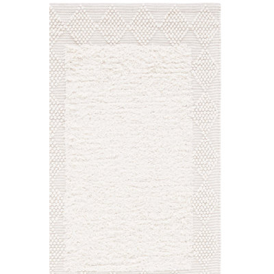 Natura Hand Loomed Wool/Cotton Solid Color Rug in Ivory