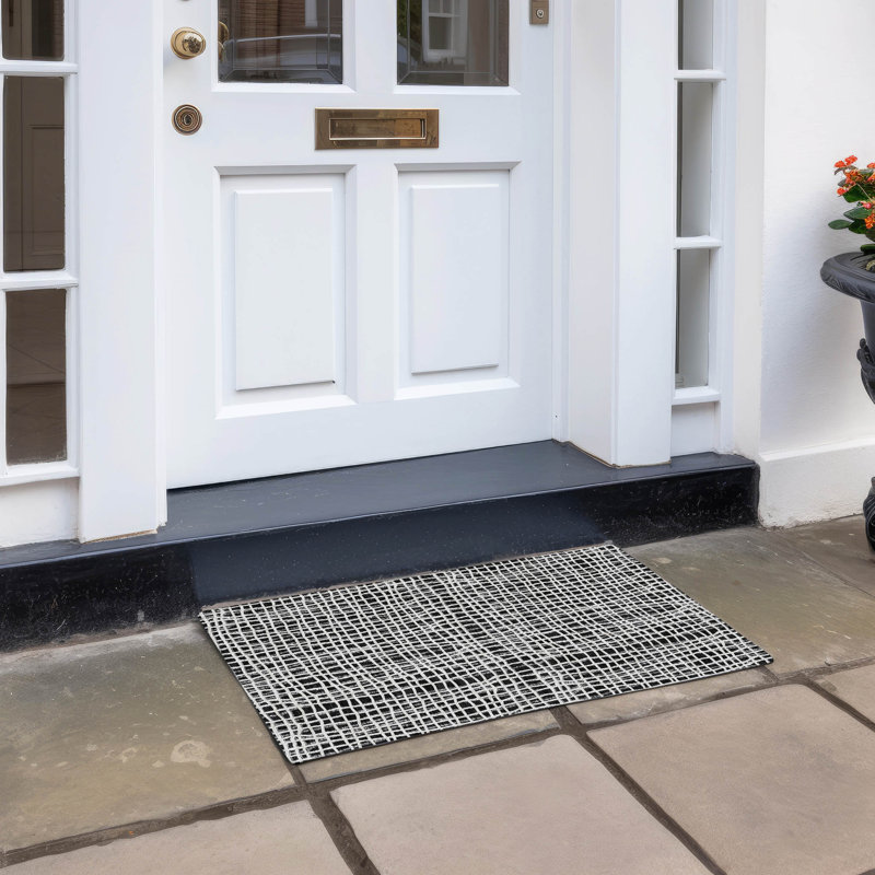  Tapis d'entrée / extérieur antidérapant Finck, Rectangle 1 pi 8 po x 2 pi 6 po