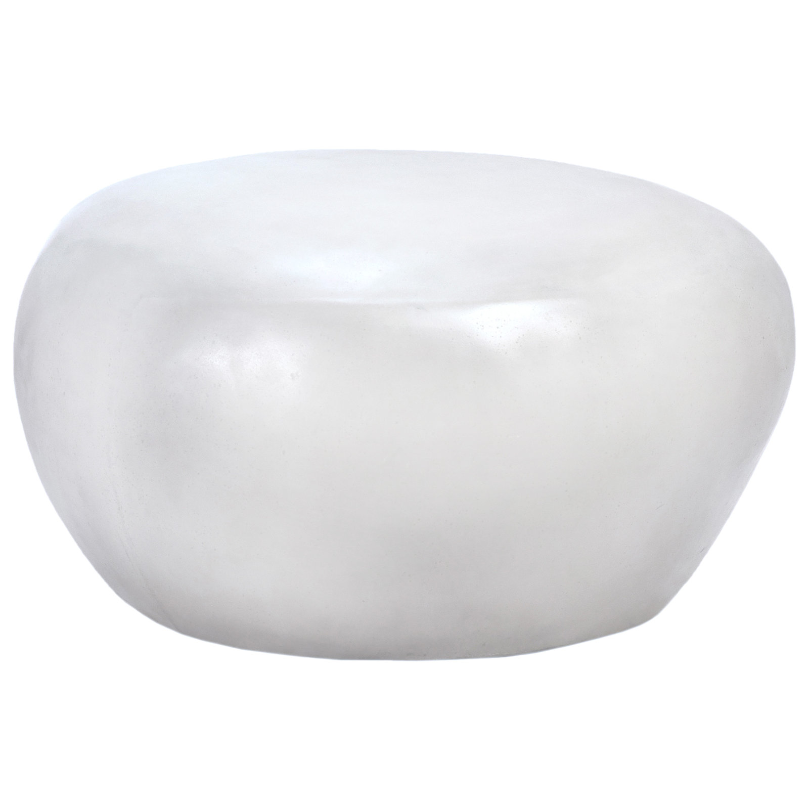 Allene 30'' Concrete Outdoor Coffee Table, White