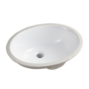NOBLE 1613W Oval Undermount Bathroom Sink
