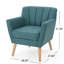Fauteuil club Mid-Century moderne en tissu-286601574