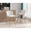 Tabouret de bar rembourré avec repose-pieds Elijah-107437724
