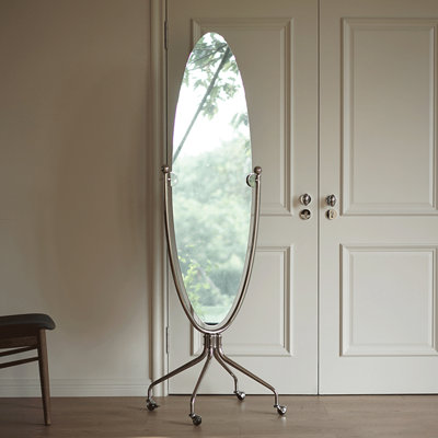 Miroirs ovales en acier inoxydable