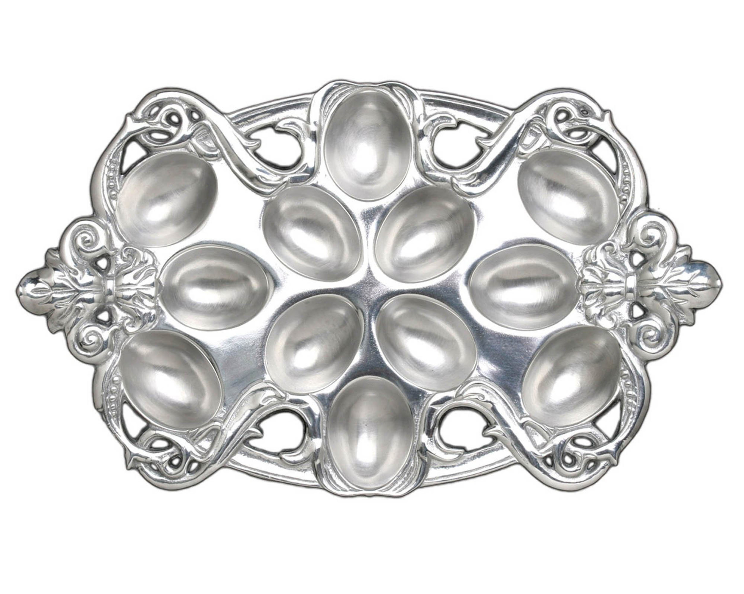 Arthur Court Designs Fleur-De-Lis Deviled Egg Platter & Reviews | Perigold