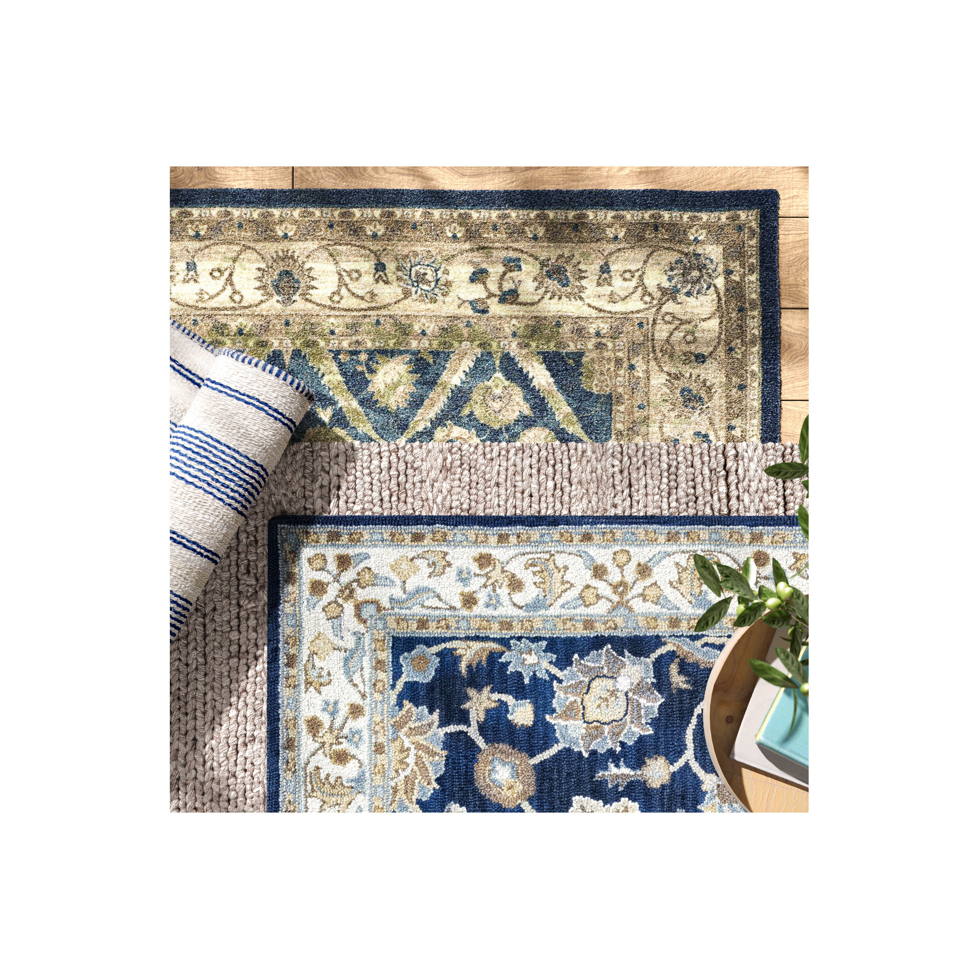 Onca Hand Tufted Wool Rug, Runner 2'6" x 8'